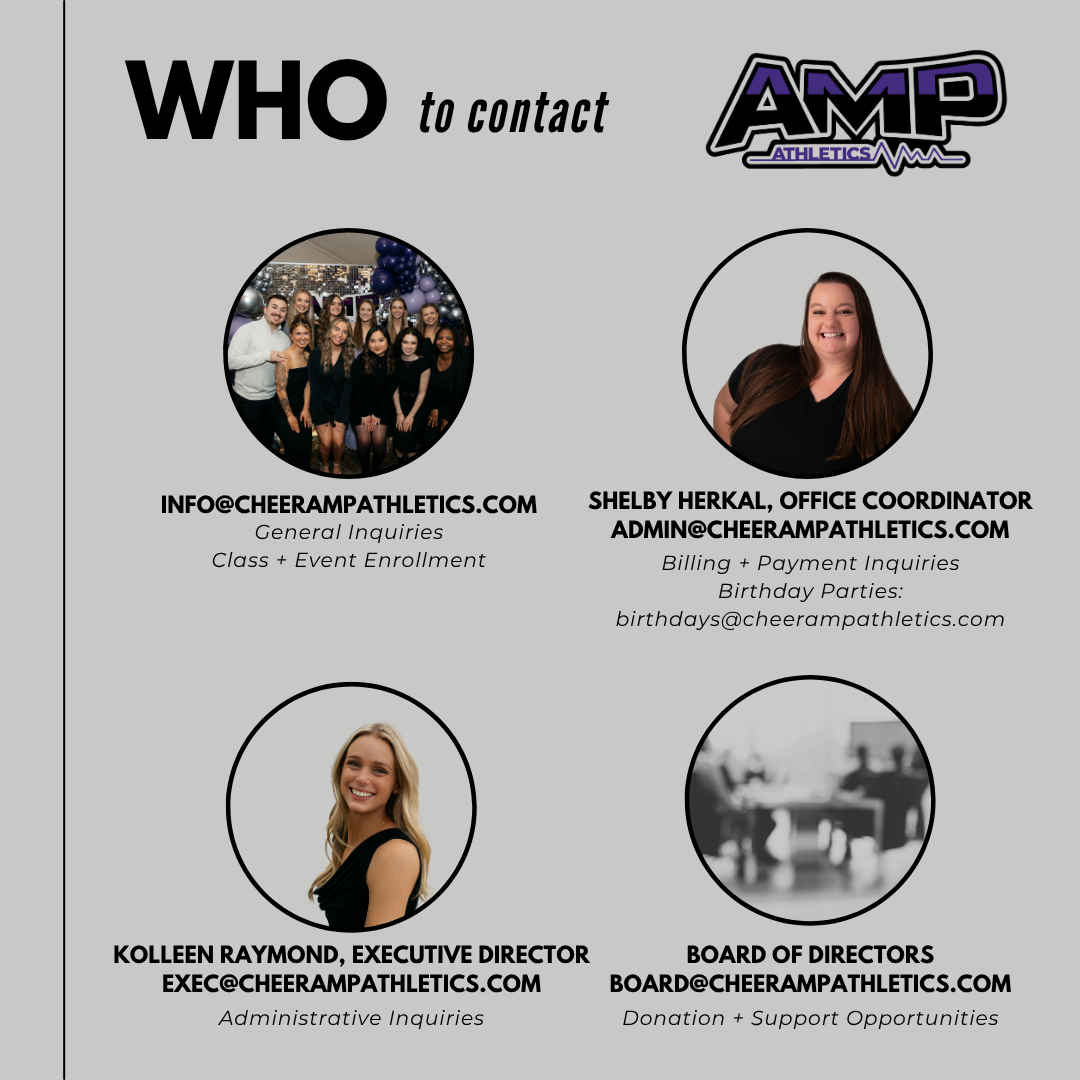 Amp Athletics October Information